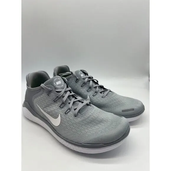 Nike Free RN 2018 Wolf Grey Running Shoes 942836-003 Men's Size 11.5