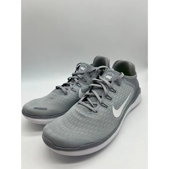 Nike Free RN 2018 Wolf Grey Running Shoes 942836-003 Men's Size 11.5