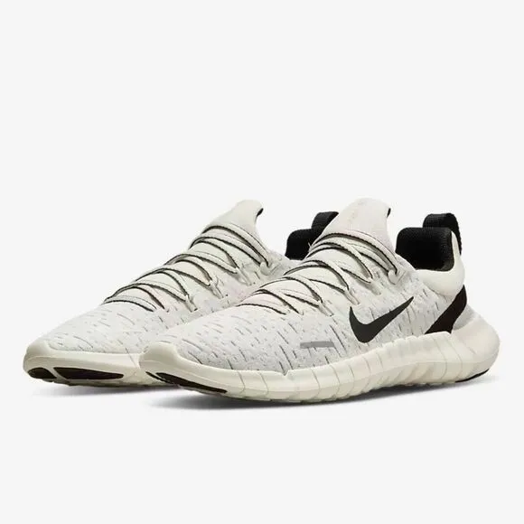 Nike Free RN 5.0 Next Nature Running Shoes Sail White Black CZ1884 010 Mens 8.5