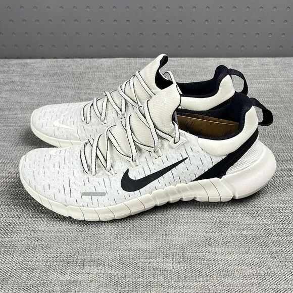 Nike Free RN 5.0 Next Nature Running Shoes Sail White Black CZ1884 010 Mens 8.5
