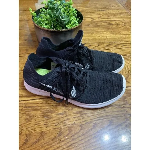 NIKE Free RN Flyknit 2020 Black Run Shoes 831069-001, Men's Sz 10