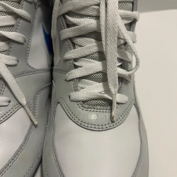 Nike Greco Supreme White Grey Blue Wrestling Shoes 316552-042 Womens Sz 11 rare