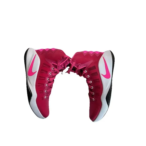 NIKE HYPERDUNK 2016 - Men's 9.5 VIVID PINK/ PINK BLAST  WHITE- BLACK