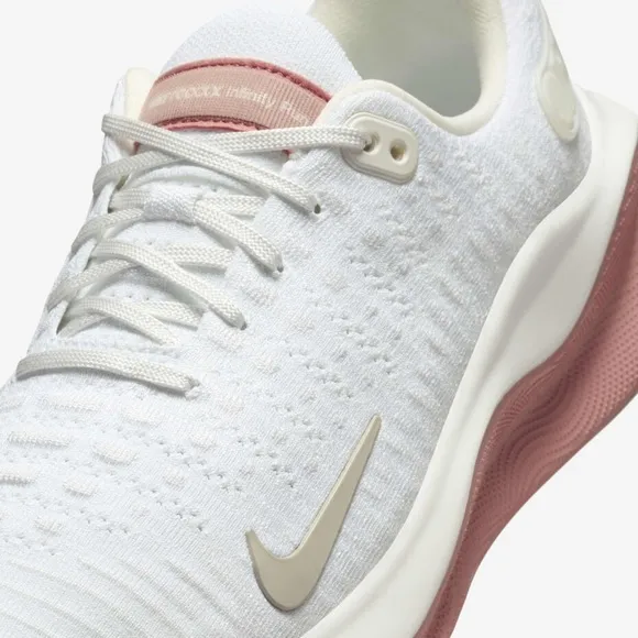 Nike InfinityRN 4 Women's Road Running Shoes, White Red Stardust' NEW Size 9.5