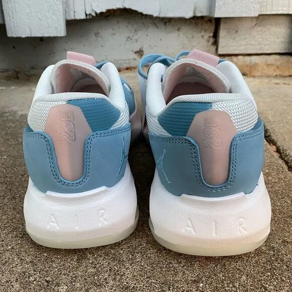 NIKE Jordan Air 200E Women's Athletic Running Workout Shoes White/Blue/Worn Blue
