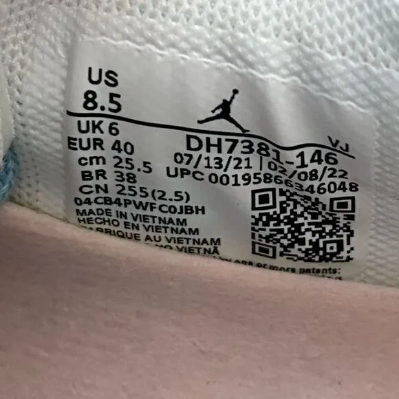 NIKE Jordan Air 200E Women's Athletic Running Workout Shoes White/Blue/Worn Blue