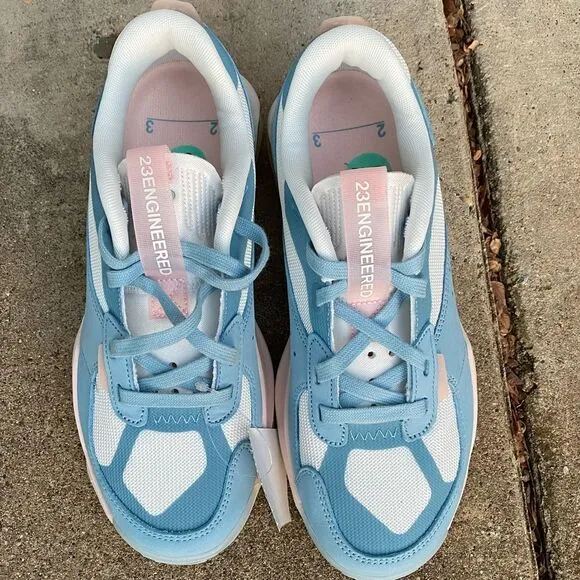 NIKE Jordan Air 200E Women's Athletic Running Workout Shoes White/Blue/Worn Blue