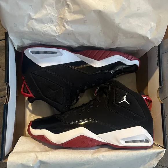 NIKE JORDAN B'LOYAL BLACK RED WHITE SHOES SIZE 11 10.5 10 9.5 MEN $130