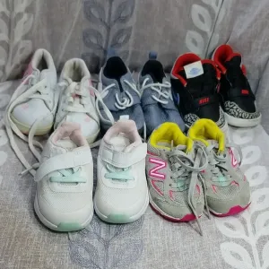 Nike Kids Black and Red And Different  Brands Of Sneakers Size 6C