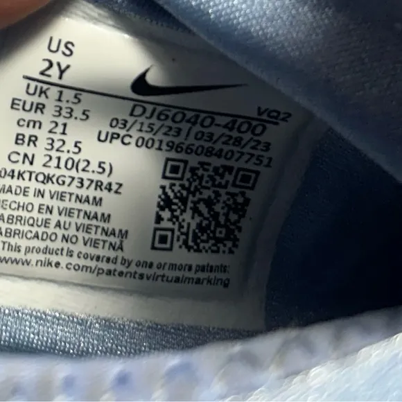 Nike Kids' Flex Runner 2 Running Blue Size 2Y