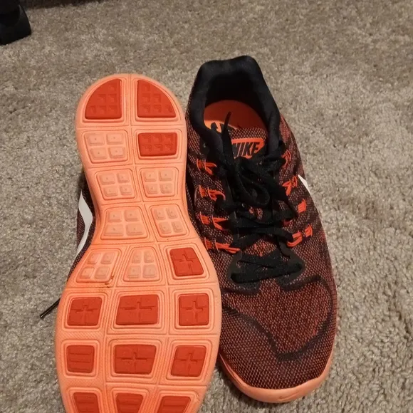 Nike Kids' Orange and Black Running Shoes