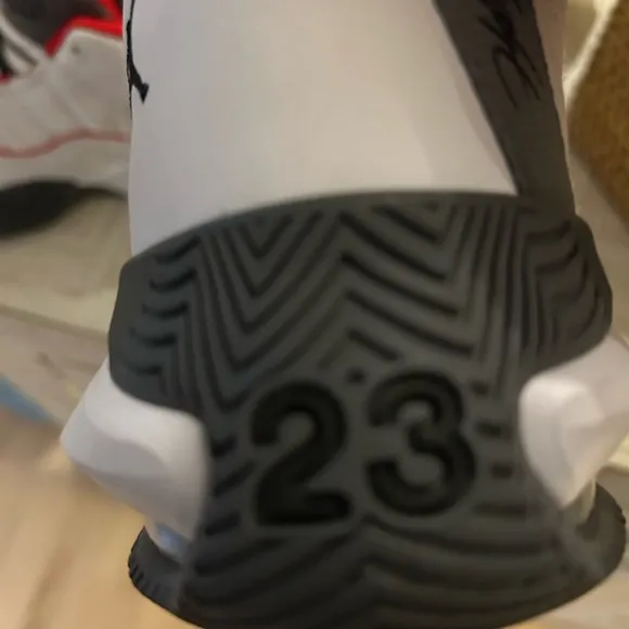 Nike kids Stay Local White and Red Athletic Shoes like new