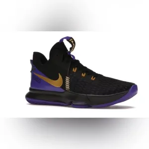Nike Lebron Witness 5 Lakers - Size 7 Men's Black and Purple Athletic Shoes