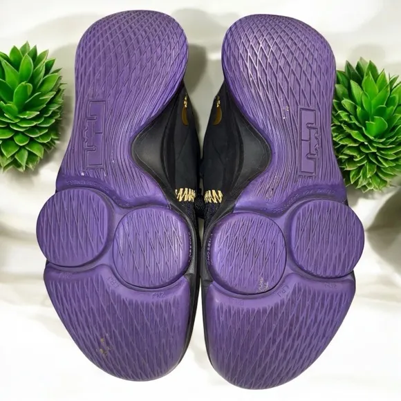 Nike Lebron Witness 5 Lakers - Size 7 Men's Black and Purple Athletic Shoes