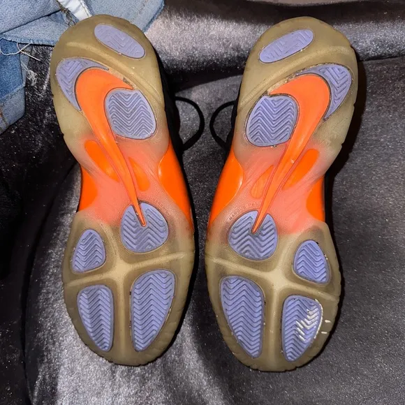 Nike Little Posite One GS 'Twilight Pulse' Shoes Black/Orange 644791-008 Size 7Y