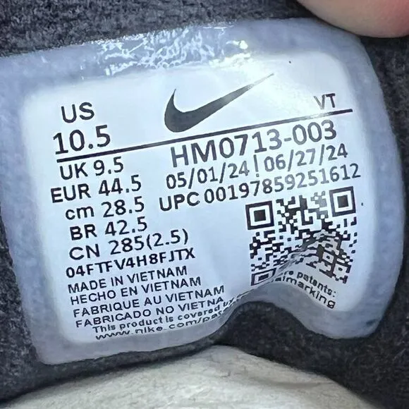 Nike Lunar Roam running shoes Mens 10.5 Black Smoke Grey Laser Orange NEW in Box