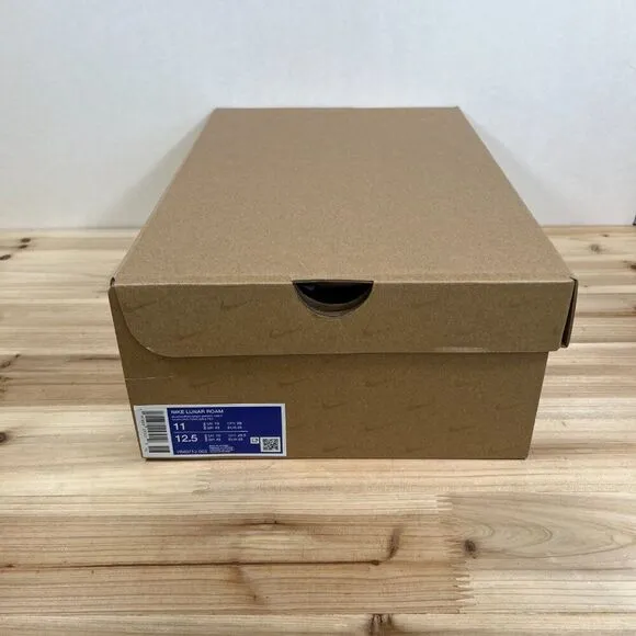 Nike Lunar Roam running shoes Mens 11 Black Smoke Grey Laser Orange NEW in Box