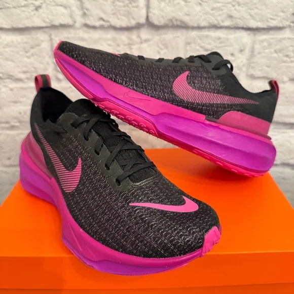 Nike Men Black Pink Running Shoes 8