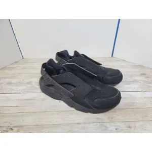Nike Mens Air Huarache‎ 318429-003 Black Running Shoes Sneakers Size 11 No laces