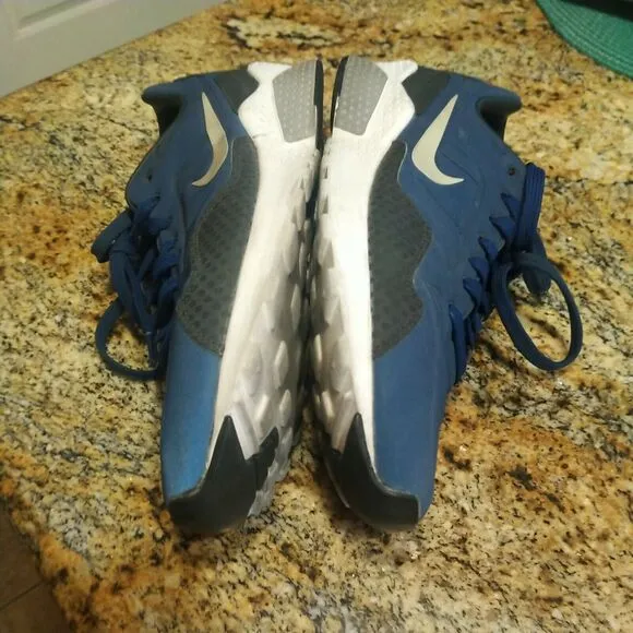 Nike Mens Air Zoom Pegasus 92 844654-400 Blue Lace Up Running Shoes Size 9.5