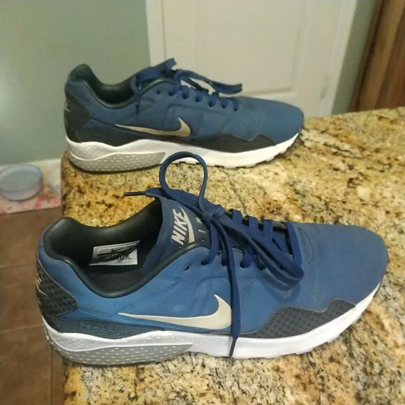 Nike Mens Air Zoom Pegasus 92 844654-400 Blue Lace Up Running Shoes Size 9.5