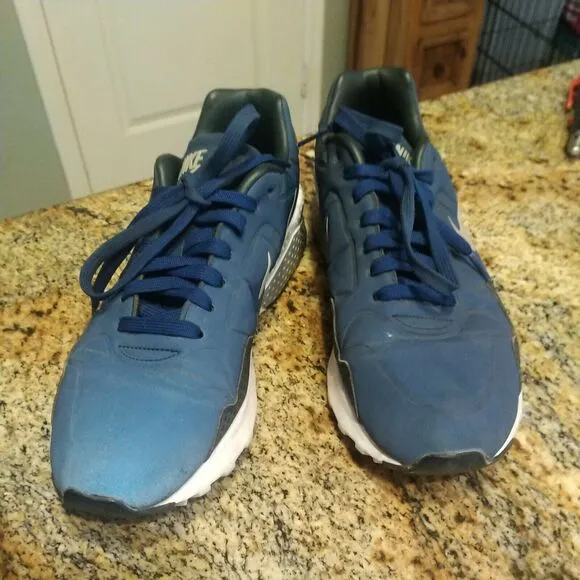 Nike Mens Air Zoom Pegasus 92 844654-400 Blue Lace Up Running Shoes Size 9.5