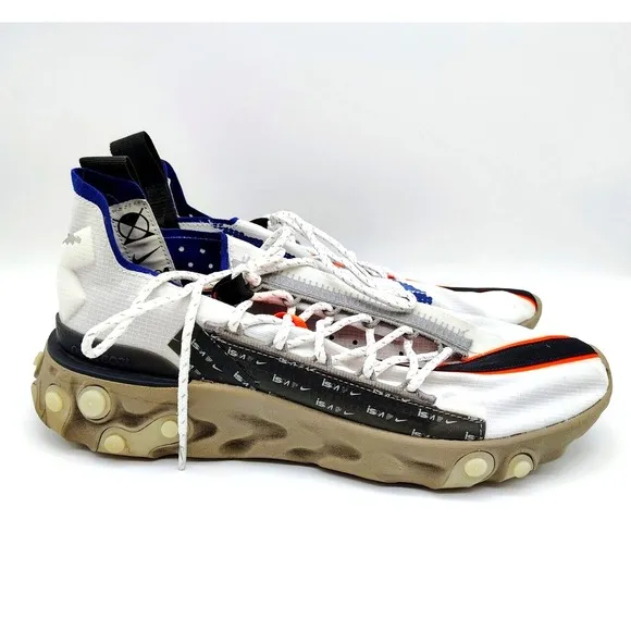Nike Mens React WR ISPA AR8555-100 White Running Shoes Sneakers Size 10