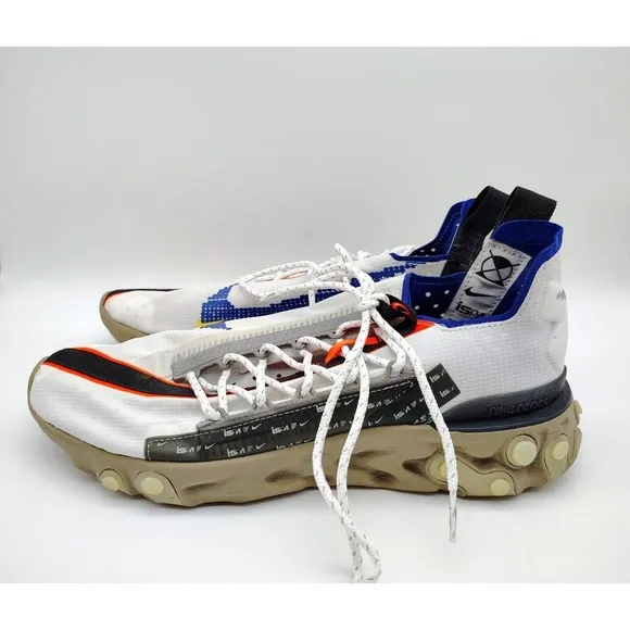 Nike Mens React WR ISPA AR8555-100 White Running Shoes Sneakers Size 10