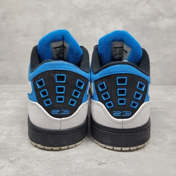 Nike Mens Size 11.5 Air Jordan 1 Flight White Carolina Blue Basketball Shoes