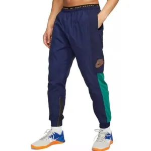 Nike Men's Size XL Navy Blue Dri-Fit Windbreaker Ankle Zip Jogger Training Pants