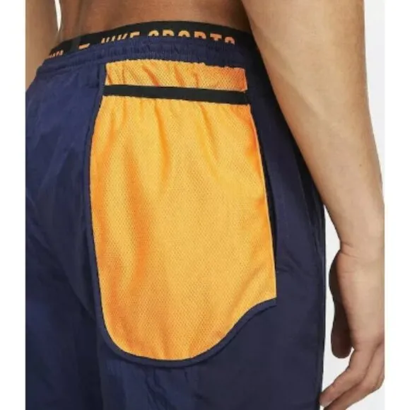 Nike Men's Size XL Navy Blue Dri-Fit Windbreaker Ankle Zip Jogger Training Pants