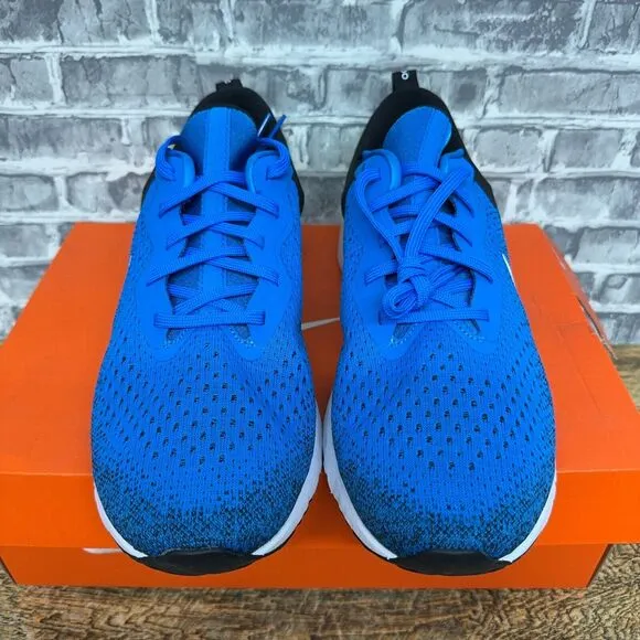 Nike Odyssey React Photo Blue White Black Running Shoes AO9819-402 Mens 12 New