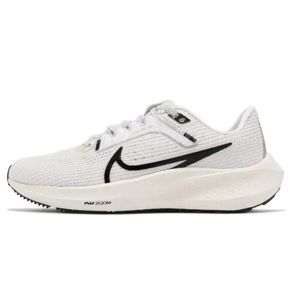 Nike Pegasus 40 DV3854-104 Sail White Black Running Shoes Women's 11 / Mens 9.5