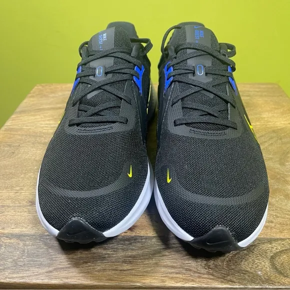 Nike Quest 5 Shoes Mens 9 Black Blue Yellow Road Running Sneakers DD0204-008 New