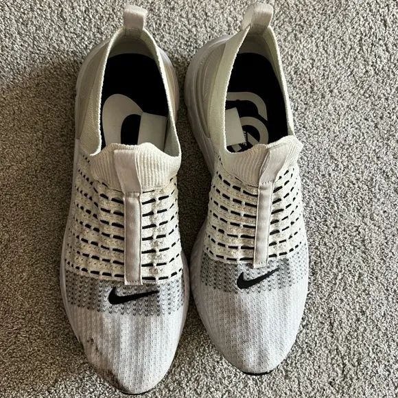Nike React Phantom Run Flyknit 2 Shoes Men's 12 White Running Athletic Sneakers