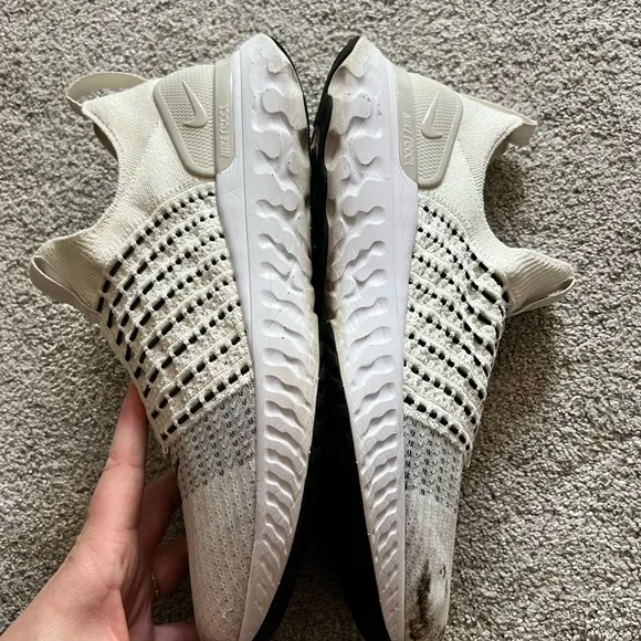 Nike React Phantom Run Flyknit 2 Shoes Men's 12 White Running Athletic Sneakers