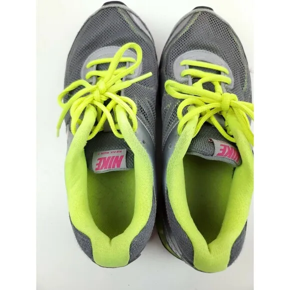 Nike Reax Run 7 Women's Size 7.5 Grey, Yellow, Pink Running Shoes