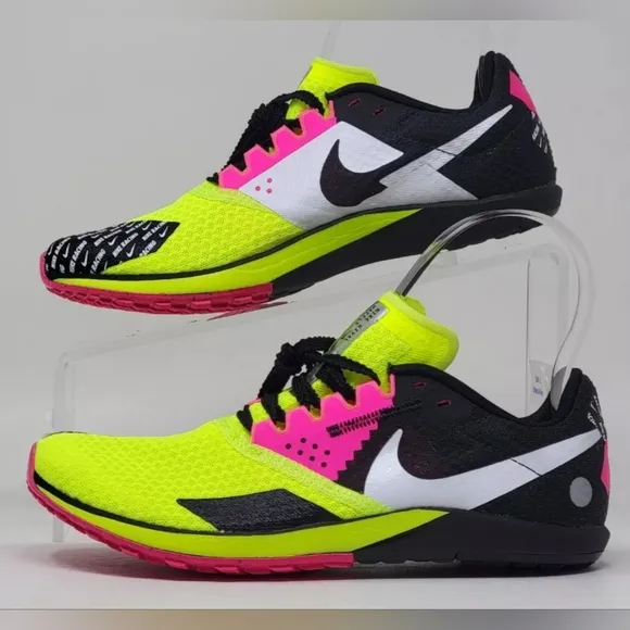 Nike Rival Waffle 6 Road Cross-Country Volt Pink Shoes Men Sz 7.5 DX7998-700 New