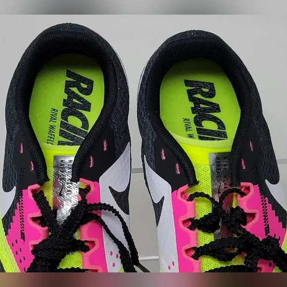 Nike Rival Waffle 6 Road Cross-Country Volt Pink Shoes Men Sz 7.5 DX7998-700 New