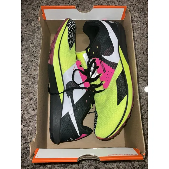 Nike Rival XC 6 Cross Country Spikes Volt Black Pink DX7999-700 Mens Size 12