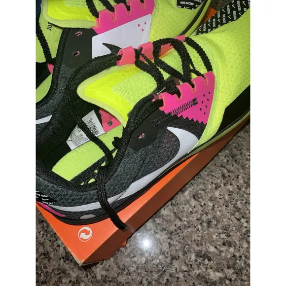 Nike Rival XC 6 Cross Country Spikes Volt Black Pink DX7999-700 Mens Size 12