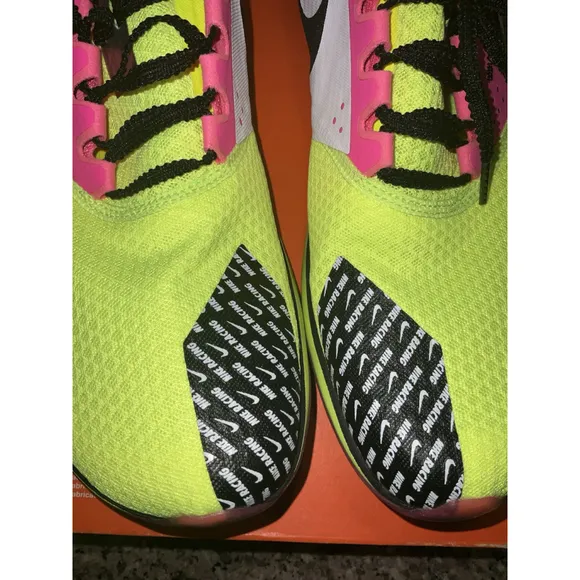 Nike Rival XC 6 Cross Country Spikes Volt Black Pink DX7999-700 Mens Size 12