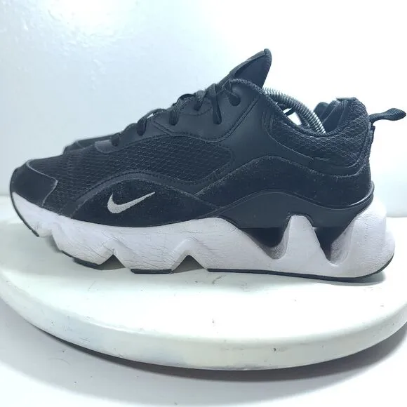 Nike RYZ 365 II Womens Sz 9 Black Running Shoes Sneakers CU4874-001