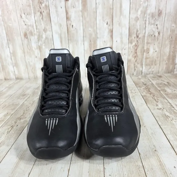 Nike Shox Supremacy Basketball Shoes Silver Black Sneakers AT7843-001 8.5