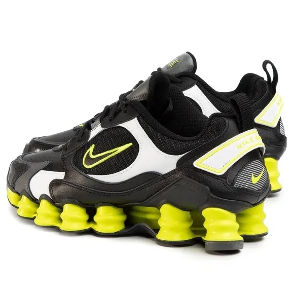 Nike Shox Women's SZ.9.5 TL Nova Black Lemon Venom AT8046-003 Running Shoes New