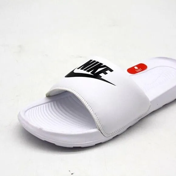 NIKE SLIDE VICTORY ONE SLIDE CN9675-100 WHITE/BLACK-WHITE MENS SANDAL SLIP ON