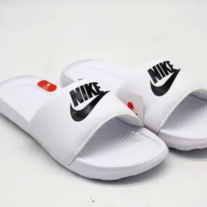 NIKE SLIDE VICTORY ONE SLIDE CN9675-100 WHITE/BLACK-WHITE MENS SANDAL SLIP ON