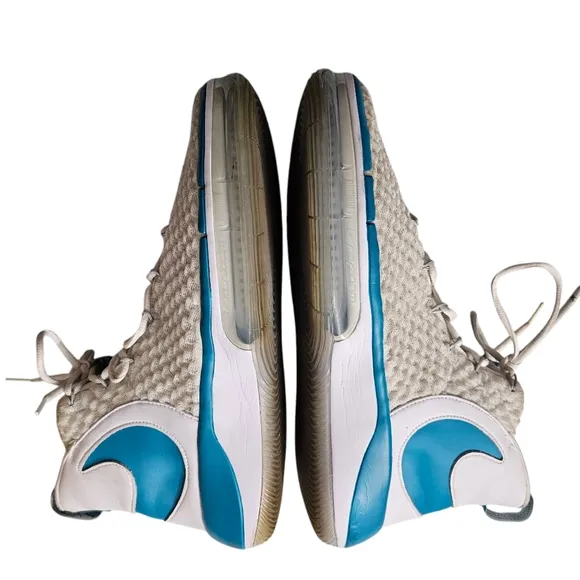 Nike Sneakers Alphadunk TB Promo Basketball Shoes Men's Size 14 White Blue VGUC