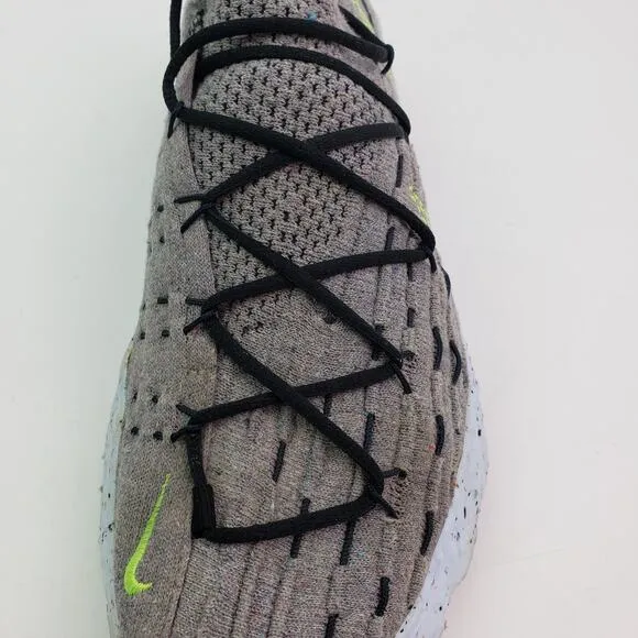 Nike Space Hippie 04 Mens Size 10.5 Grey Volt Running Trainer Sneaker Shoes