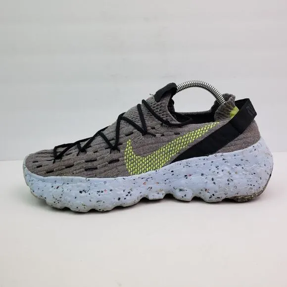 Nike Space Hippie 04 Mens Size 10.5 Grey Volt Running Trainer Sneaker Shoes